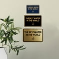 thumbnail image 3 of Signs ByLITA Classic Framed The Best Water In The World Arrow Down Sign (Black Gold) - Large, 3 of 8