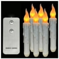 thumbnail image 2 of Herrnalise Storage on Clearance Remote Control 6PCS Battery Operated Flameless LED Taper Candles Lights, 2 of 6