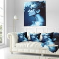 thumbnail image 3 of Designart Winter Woman with Splash - Portrait Throw Pillow - 18x18, 3 of 5