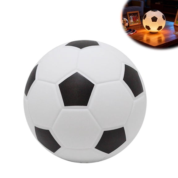 Rechargeable Soccer Ball Night Light for Kids, 9 Colors LED Sports Lamp with Remote & Timer, Dimmable Soccers Gifts for Boys Age 8-12, Personalized Bedroom Decor for Soccer Fans & Teens