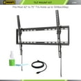 thumbnail image 5 of PROMOUNTS Tilt/Tilting TV Wall Mount for 42 to 75-inch LED, LCD, Plasma Flat and Curved TV Screens, 5 of 9