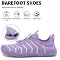 thumbnail image 5 of Hiking Barefoot Shoes,Wide-Toe Shoes Zero-drop Comfortable Slip-Resistant Barefoot Water Shoes, Women's Athletic Hiking Shoes(LightPurple), 5 of 8