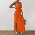 thumbnail image 4 of Conairie Swimsuit Coverup For Womens Sleeveless Loose Hollow Knit Bathing Suits Cover Ups Summer Beach Swimwear Vacation Outfits Orange One Size, 4 of 4