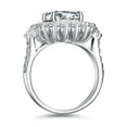 thumbnail image 3 of 3 Carat Moissanite Wedding Ring Set for Bridal Set D-Color Clarity 18K Moissanite Rings for Women Simulated Diamond Promise Ring Fiancee Lab Grown Diamond Engagement Rings Lady, 3 of 6
