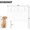 thumbnail image 2 of Amagabeli 5 Panels Decorative Garden Fence 10ft(L) x24in(H) Outdoor Fencing Folding Landscape Fencing Patio Flower Bed Border Edge Section Fences Animal Barrier White, 2 of 3