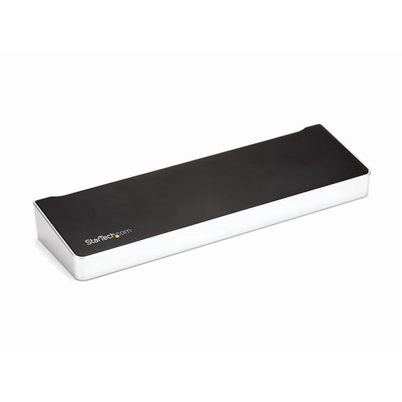 StarTech.com DK30CH2DEP Triple-Monitor 4K USB-C Dock with 5x USB 3.0 Ports 100W PD - Black & Silver