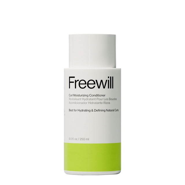 Freewill Curl Acondicionador hidratante Nutre y define los rizos Añade brillo al cabello Acondicionador hidratante para cabello rizado Rizos de aspecto más saludable 8.5 oz