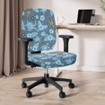thumbnail image 6 of Chririnla Office Chair Cover Sea Turtle Hibiscus Pattern with Stretchable Easy to Remove Computer Desk Chair Seat Covers for Gaming Chairs, 2 Piece Sets Computer Office Chair Cover, 6 of 8