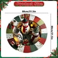 thumbnail image 5 of Christmas Decorations Carpet 3D Stereo Christmas Round Carpet Christmas Tree Snowman Holiday Scene Mat Non Christmas Decorative Rug For Living Room And Bedroom Visual carpet, 5 of 5