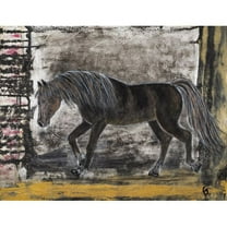 "Baraka Merens Horse" Painting Print on Wrapped Canvas