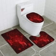 thumbnail image 1 of Juego de alfombras de baño de 3 piezas ABPHQTO Fondo de malla abstracta círculos líneas y formas Cont-CHAPPLE-14527, 1 of 2