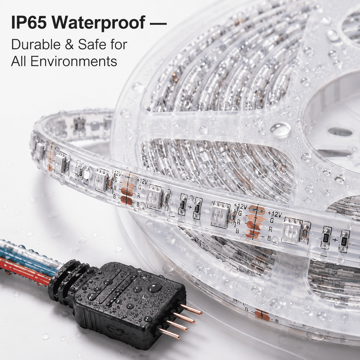 16.4 Ft. RGB Waterproof Wi-Fi LED Light Strip - 1 or 2 Pack 2 Pack