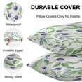 thumbnail image 6 of Outdoor Waterproof Pillow Covers Pack of 2, Blueberry Fruit Hand Painted Watercolor Blueberry Decorative Throw Pillowcases Cushion Covers for Garden Patio Tent Sofa Couch, 24x24 inch, 6 of 8