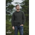 thumbnail image 2 of Aran Men's Irish Wool Traditional Sweater Cable Knitted Pullover Made in Ireland, 2 of 7