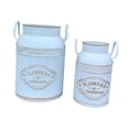 thumbnail image 2 of Jarrón elegante de 2 piezas, jarrón Shabby Chic, porta flores decorativo de hierro rústico, 2 of 8