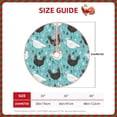 thumbnail image 4 of Kll Lovely Roosters Christmas Tree Skirt 48",Party Decorations Farmhouse For Christmas Decorations Holiday Party, 4 of 8