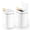White-1, variant on PrettyCare 2 Packs 3.6 Gal Automatic Bathroom Trash Cans with Lid Touchless Small Bedroom Plastic Garbage Can Black GC01