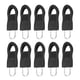 thumbnail image 2 of Sonducket Tirador de cremallera de repuesto para ropa, fijador de cremallera desmontable para bolsa de viaje, maleta, mochila, fijador de Accesorios de disfraces negro 8 # 10 piezas, 2 of 6