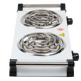 thumbnail image 4 of Parrilla Eléctrica 2 Quemadores de Espiral con Asa IUSA, Reacondicionado blanco, 4 of 5