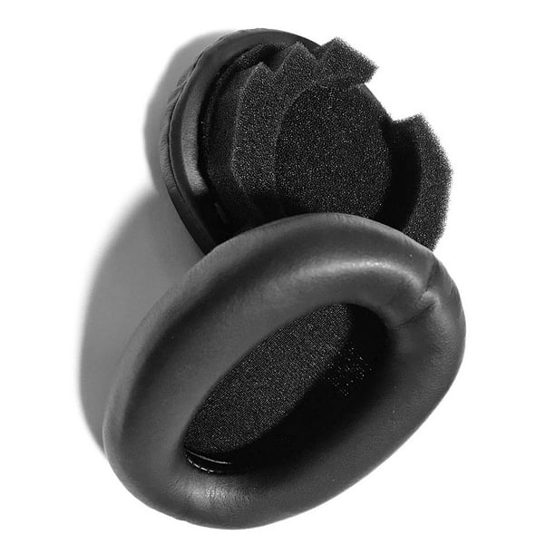 Coussinets oreillettes de protection matériau doux et très élastique noir pour  casque audio headset