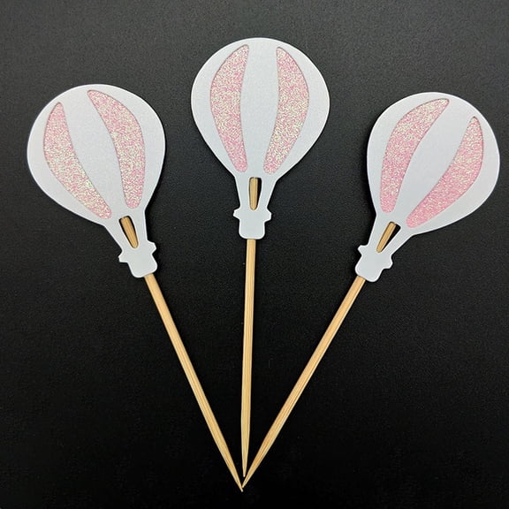 Minkissy cupcake decoration picks Cake Cupcake Toppers Bamboo Decoration for Women Baby Shower 9Pcs