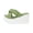 Green, variant on Women's Platform Wedge Sandals Chunky High Heel Slip-On Espadrilles Open Toe Dressy Summer Shoes Beach Vacation Slides with Ankle Strap for Casual Outings & Evening Events