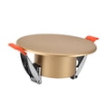 thumbnail image 4 of Tnarru Ceiling Hole Cover Plate Decorative Panel Home Improvement Compact Round with Buckle Recessed Light Trim for Ceiling Openings gold, 4 of 8