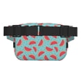thumbnail image 3 of Fuzoiu Watermelon Print Unisex Square Double Layer Waist Bag,Crossbody Fanny Pack Travel Workout Accessory, 3 of 9