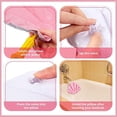 thumbnail image 6 of Bath Pillows for Tub,Shell Shape Inflatable Spa Bathtub Pillow with Suction Cups,Terry Cloth Covered Bath Pillow,Washable Quick Dry,Blue, 6 of 6