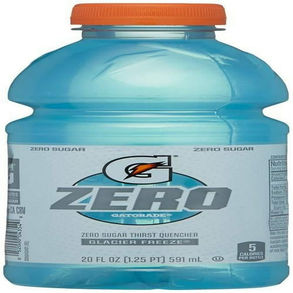 Gatorade Zero Glacier Freeze Thirst Quencher, 20 Fl Oz Bottle - Pack of 2