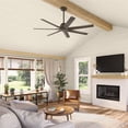 thumbnail image 5 of Hunter 60 inch Downtown ENERGY STAR® Matte Bronze Damp Rated Ceiling Fan and Wall Control, 5 of 15