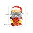 thumbnail image 4 of Resin Santa Figurine Festive Statue for Desktop Tabletop and Living Room Display, 4 of 4