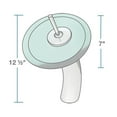 thumbnail image 7 of MR Direct 603-Emerald Glass Single Bowl Square Vessel Sink WF Faucet, and Pop-up Drain in Antique Bronze, 7 of 7