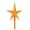 Orange, variant on National Artcraft LARGE Modern Plastic Star for Ceramic Christmas Trees - Crystal Clear (Pkg/5)