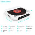 thumbnail image 3 of Generic Portable CD Player & Bluetooth Speaker, Stereo Audio Player with Headphone Jack, English Student Repeater Function, 291g Lightweight Walkman, 3 of 8