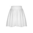 thumbnail image 2 of Eandarui Womens Ruffled Mini Skirt Casual Elastic Waistband Flared Tennis Skirts Homewear Sportwear White One Size, 2 of 6