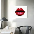thumbnail image 3 of Nawypu  Sexy Red Woman Lips Modern Canvas Wall Art, 3 of 4