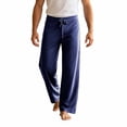 thumbnail image 4 of YABCSAZ Mens Yoga Pants Breathable High Stretch Straight Leg Elastic Waist Loose Fit Casual Athletic Track Pants Workout Gym Running Trousers, 4 of 7