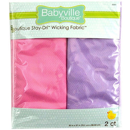 Babyville Boutique 35203 Stay-Dri Wicking Fabric White 60-Inch x 6-Yard Bolt