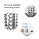 thumbnail image 4 of Juego De Soporte Para Especias Con Estante De Acero Inoxidable Y 16 Botellas De Especias, Estante Giratorio Para Especias, Estilo Artístico, Estante De Almacenamiento De Especias Para Sal Y Azúcar Scienceny HA015023-00, 4 of 7