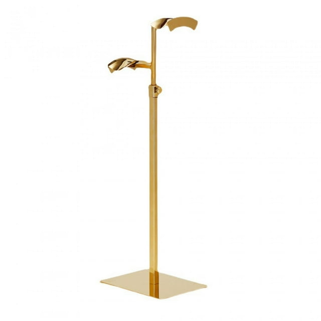 Soporte de exhibición para bolso, gancho colgante doble, soporte de exhibición de bolsa de acero inoxidable para Oro Zulema Soporte de exhibición del bolso