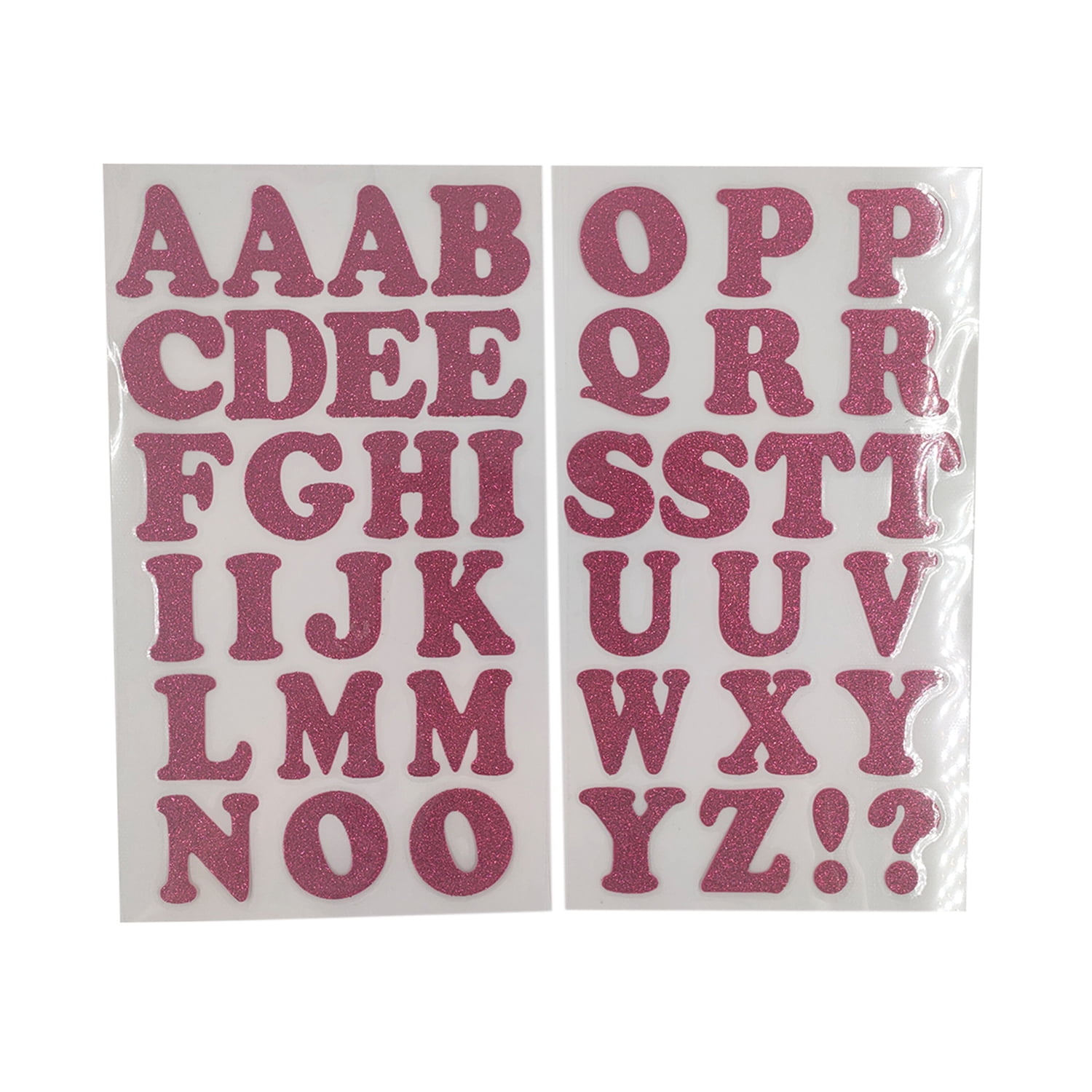 Imagin8 1.5" Iron-On Glitter Cooper Letters, 12 Packs: 42 ct. (504 total)