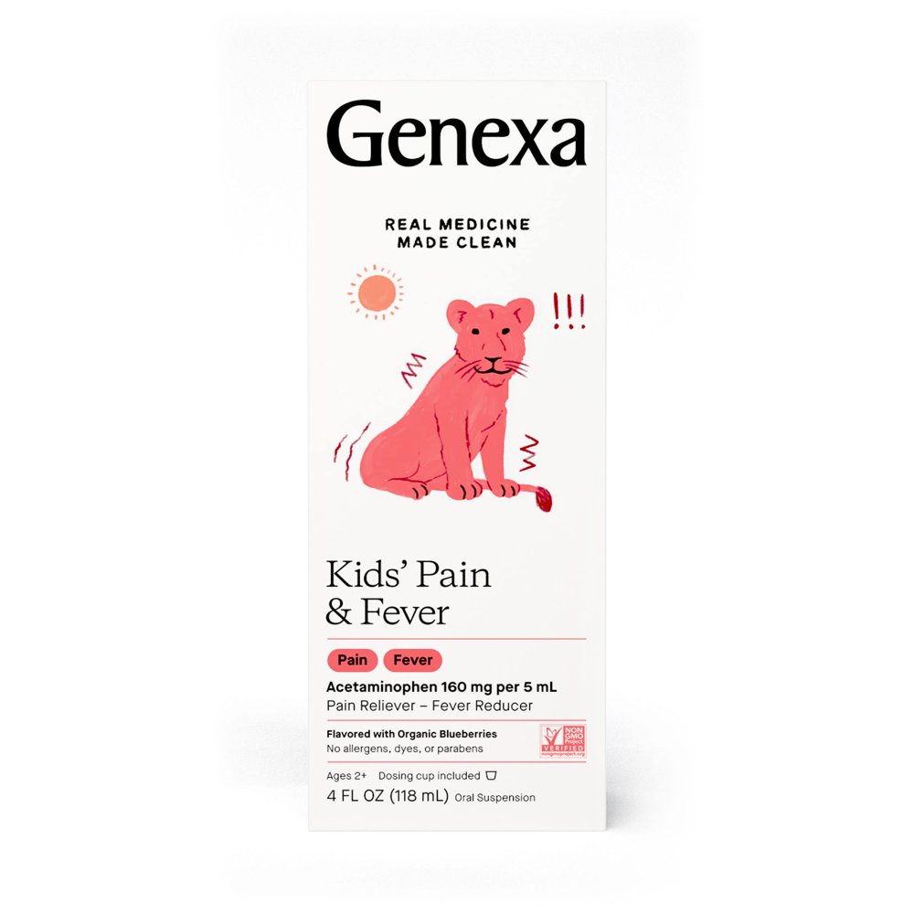 Genexa Kids' Acetaminophen Pain & Fever Oral Suspension Medicine 160 mg
