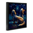 thumbnail image 3 of Stupell Industries Contemporary Van Gogh Style Dogs Black Floating Frame Canvas Art, 18 x 18, by Svetlana Aleynikova, 3 of 8