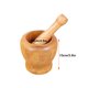 thumbnail image 5 of Juego de mortero de madera Matsuzay triturador de pimienta y especias cuenco impermeable, 5 of 6