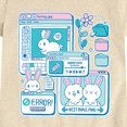 thumbnail image 3 of Instant Message - Bunny Computer Windows - Youth Girls Fitted Short Sleeve T-Shirt, 3 of 6