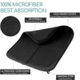 thumbnail image 3 of Bexikou 2 Pack Microfiber Dish Drying Mat, Black Absorbent Kitchen Counter Drainer Mat, Large 15.75 x 17.72 Inch Water Absorbent Sink Pad, 3 of 6