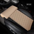 thumbnail image 3 of Leather Car Seat Extender Cushion Leg Support Pillow Knee Pad Long-Distance Driving Office Home Driver Protector Matblack, 3 of 4