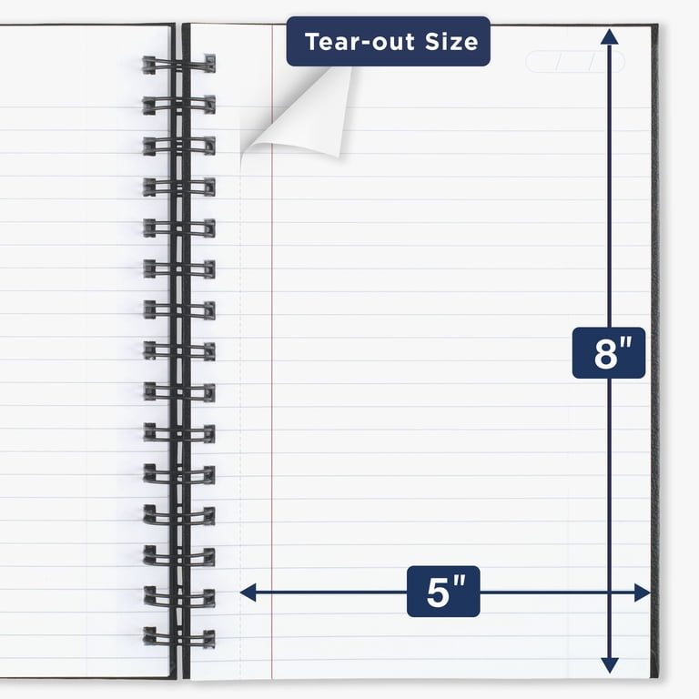 Hardcover Business Writing Notebook, 5" x 8" photo 5