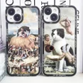 thumbnail image 2 of Funda de teléfono para iPhone, carcasa con diseño de gato divertido, Van Gogh, Gustav, Klimt, Mona Lisa, Edvard, Munch, The Scream, Hieronymus, Bosch, 2 of 5